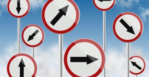 direction traffic signs